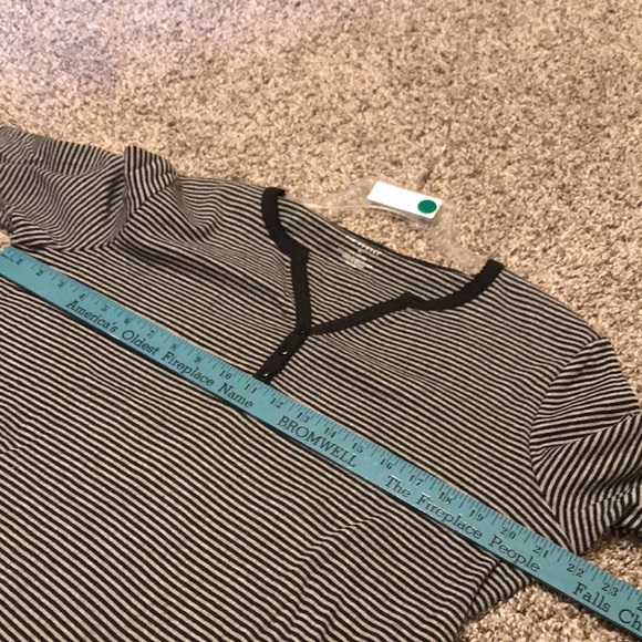 Kim Rogers women’s striped 3/4 sleeve top size XL - Picture 13 of 16